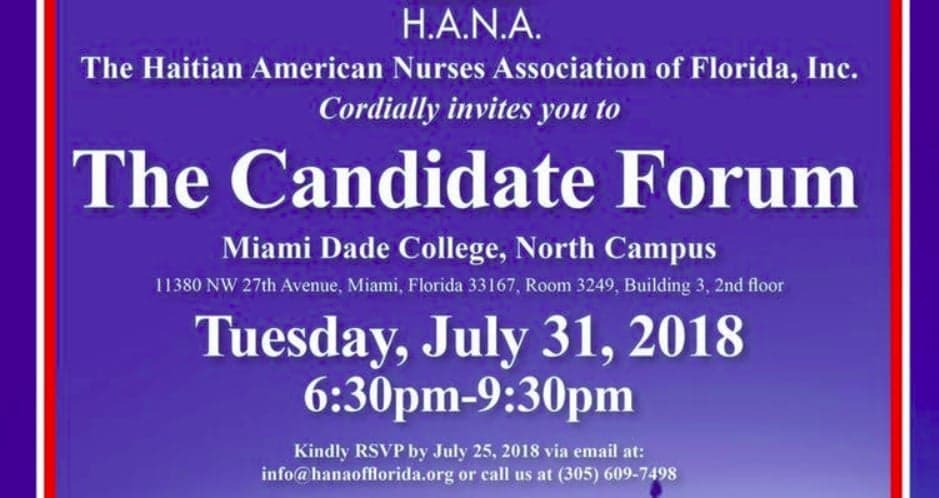 Haitian-American nurses (HANA) hosts candidate forum