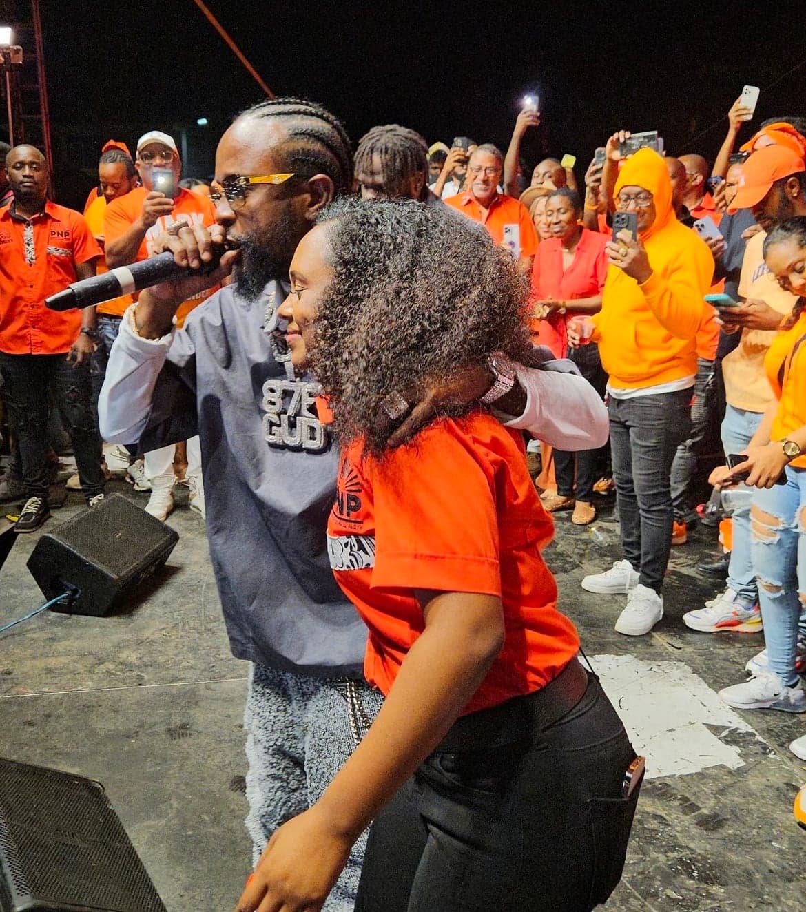 Popcaan shows support for new PNP contender Danishka Williams at rally