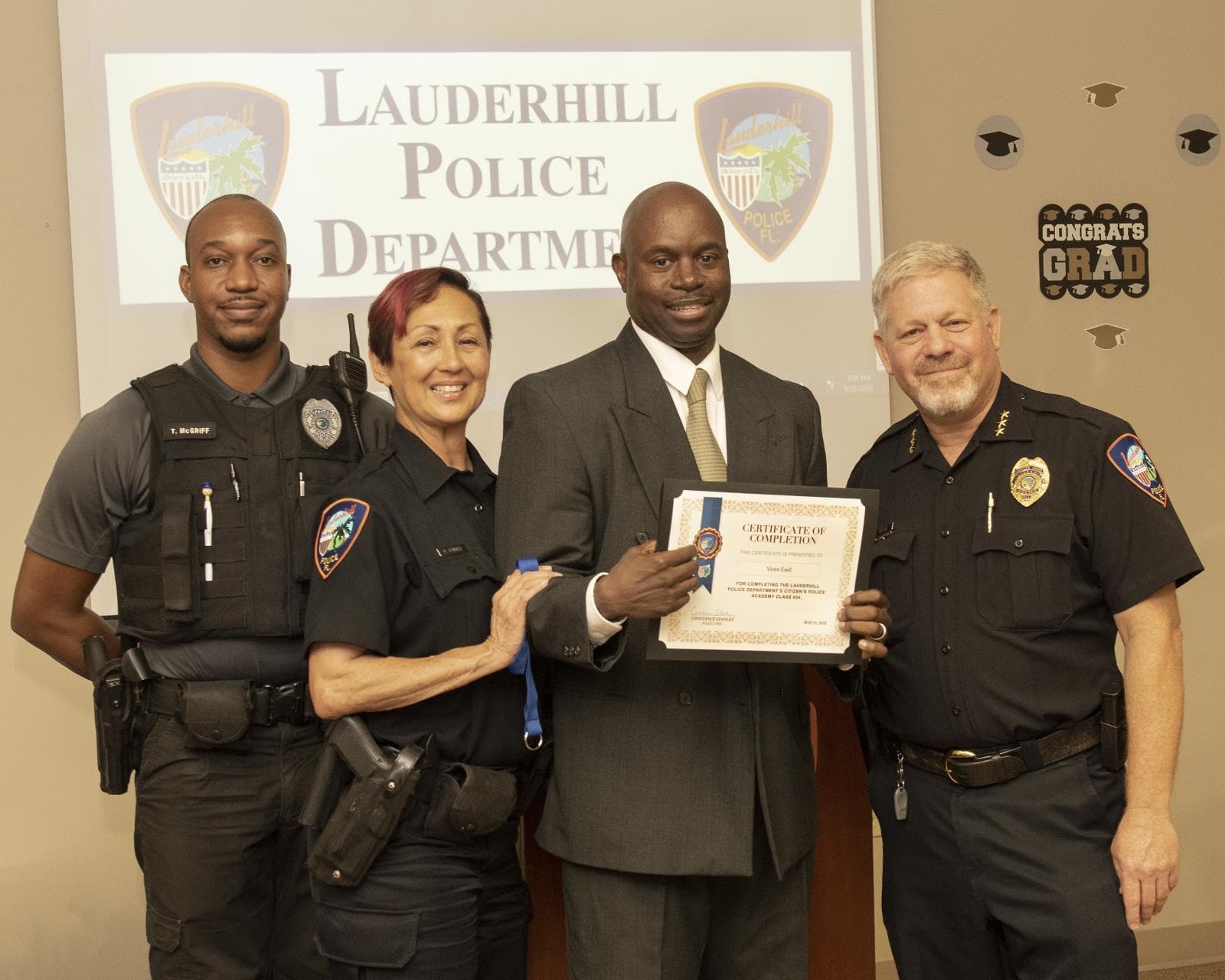 Congrats to Lauderhill’s Citizen’s Police Academy Graduates