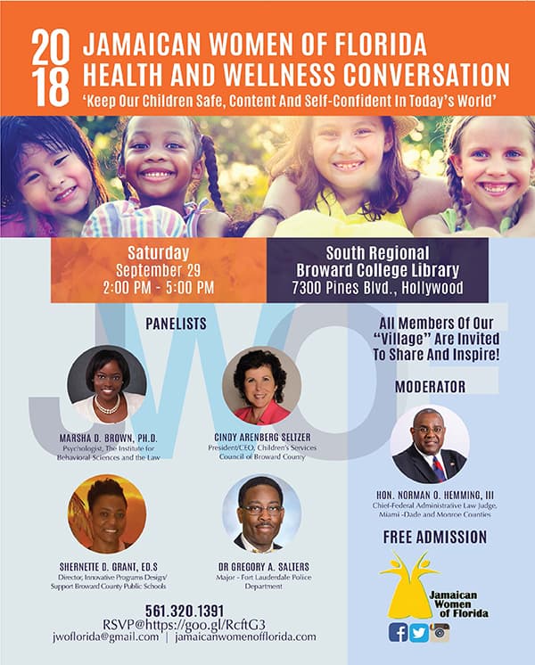 JWOF Health & Wellness Conversation - “Keep our Children Safe, Content and Self-Confident in Today’s World”