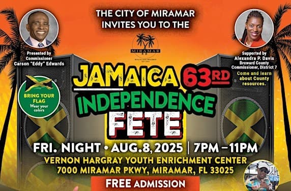 Miramar to host Jamaica 63 Independence Fete this Friday