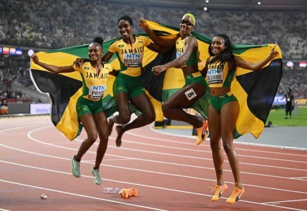 Women’s quarter-mile relay team narrowly misses gold as World Athletics Championships end