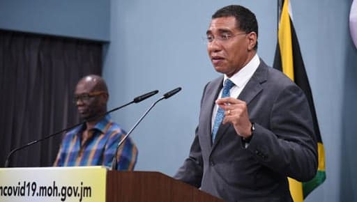 Prime Minister Andrew Holness Expresses Disappointment As Jamaica Records Over 30 New COVID-19 Cases