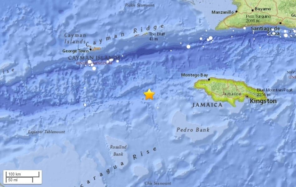 5.2 earthquake felt in Jamaica