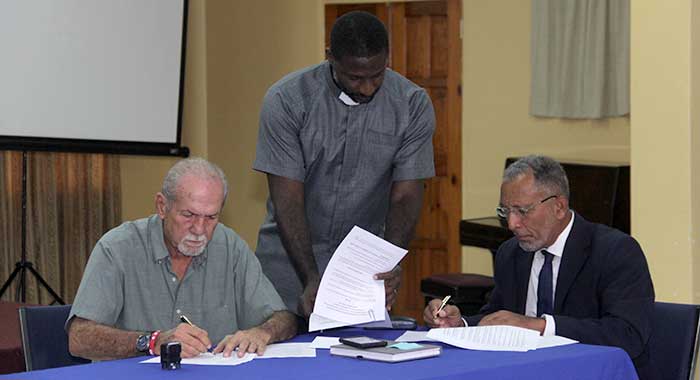 Major Political Parties in St. Vincent Sign Code of Conduct