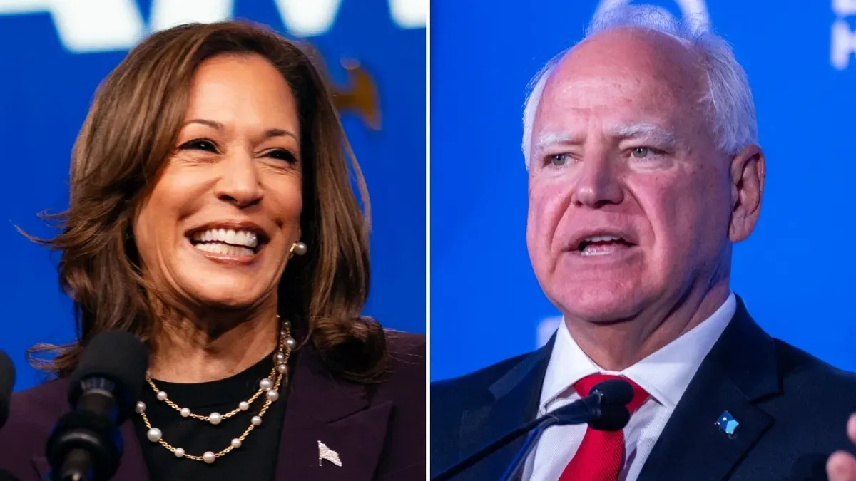 VP Kamala Harris picks Minnesota Gov. Tim Walz as running mate