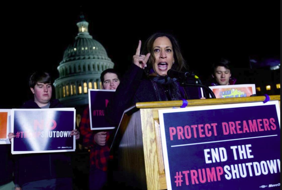 U.S. Sen. Kamala Harris refused to blink on government shutdown deal