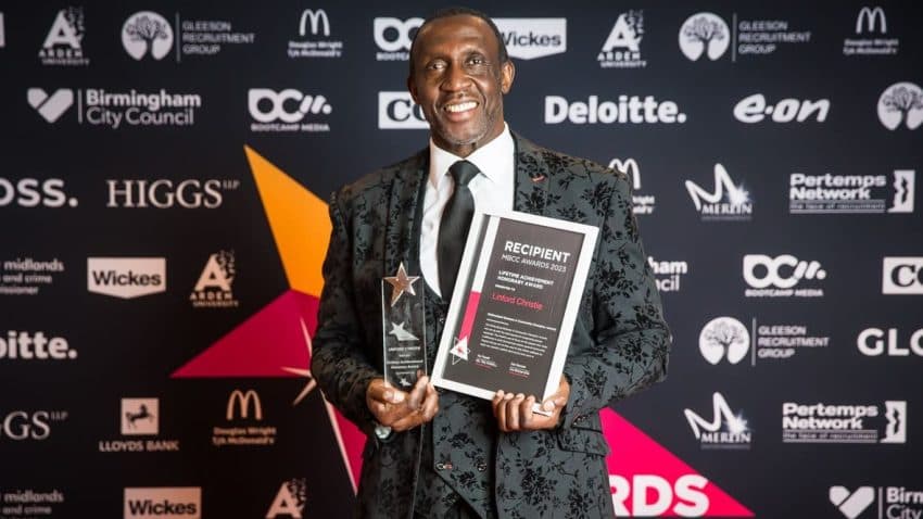 British Olympic, World Champion Linford Christie honoured with Lifetime Achievement Award