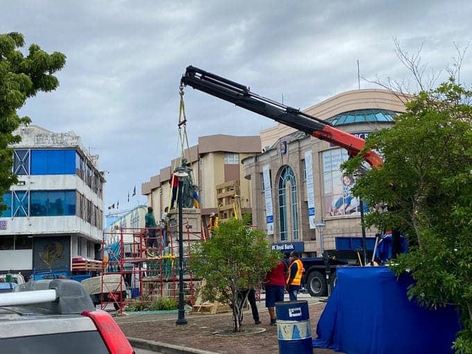 Mia Mottley Underscores the Importance of Emancipation While Removing Lord Nelson Statue