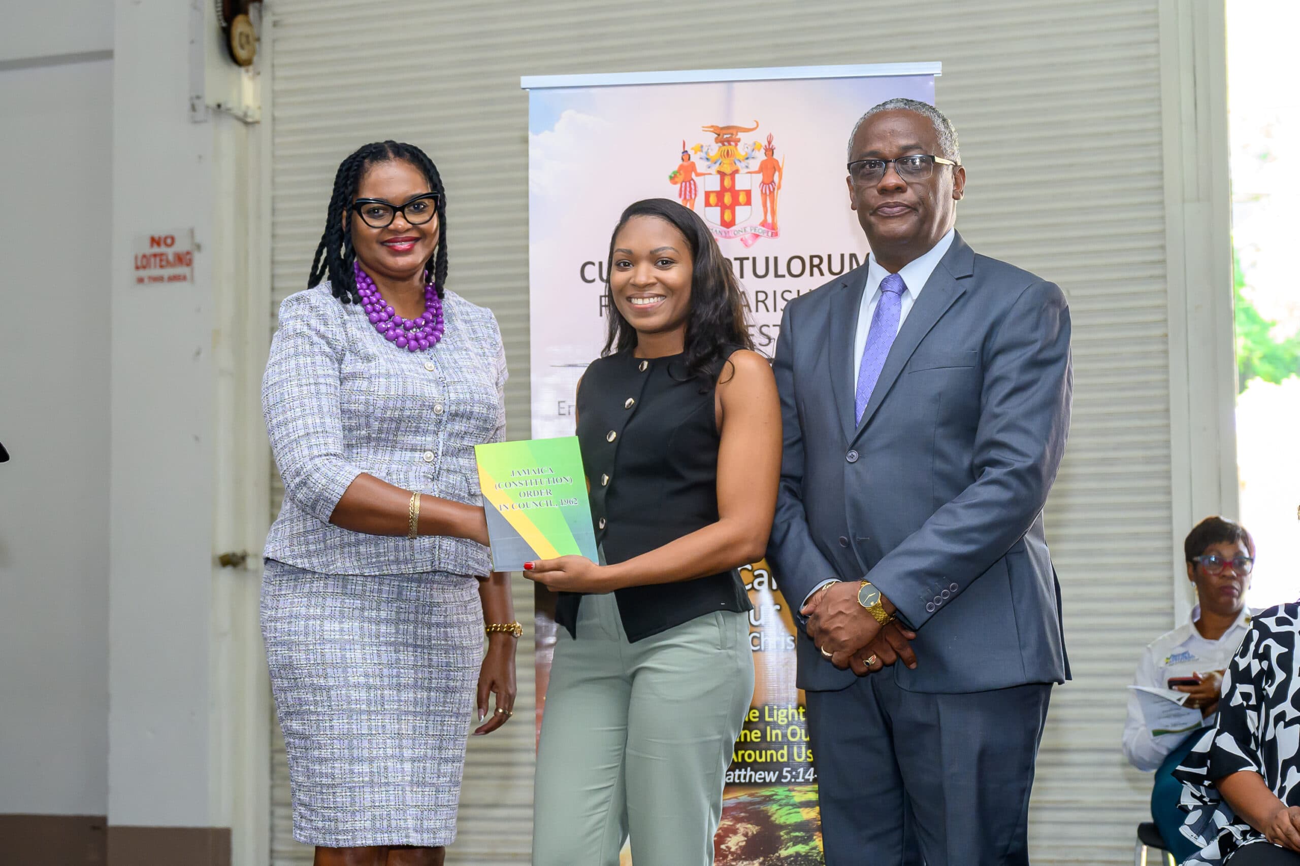 Schools in Manchester receive copies of the Constitution of Jamaica