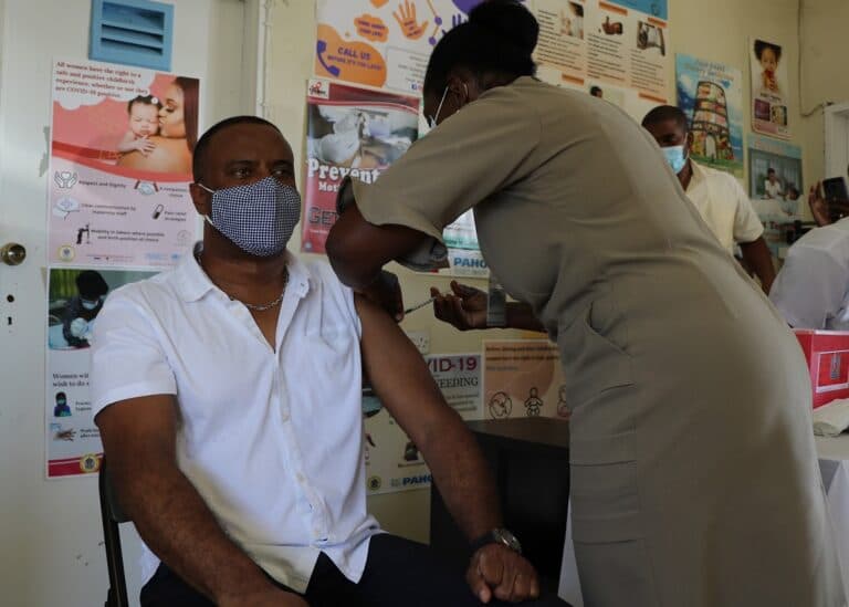 Politicians in St. Kitts/Nevis Get COVID-19 Vaccinations