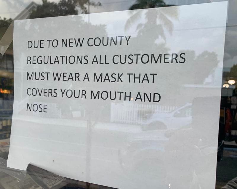Palm Beach County Extends Mask Order