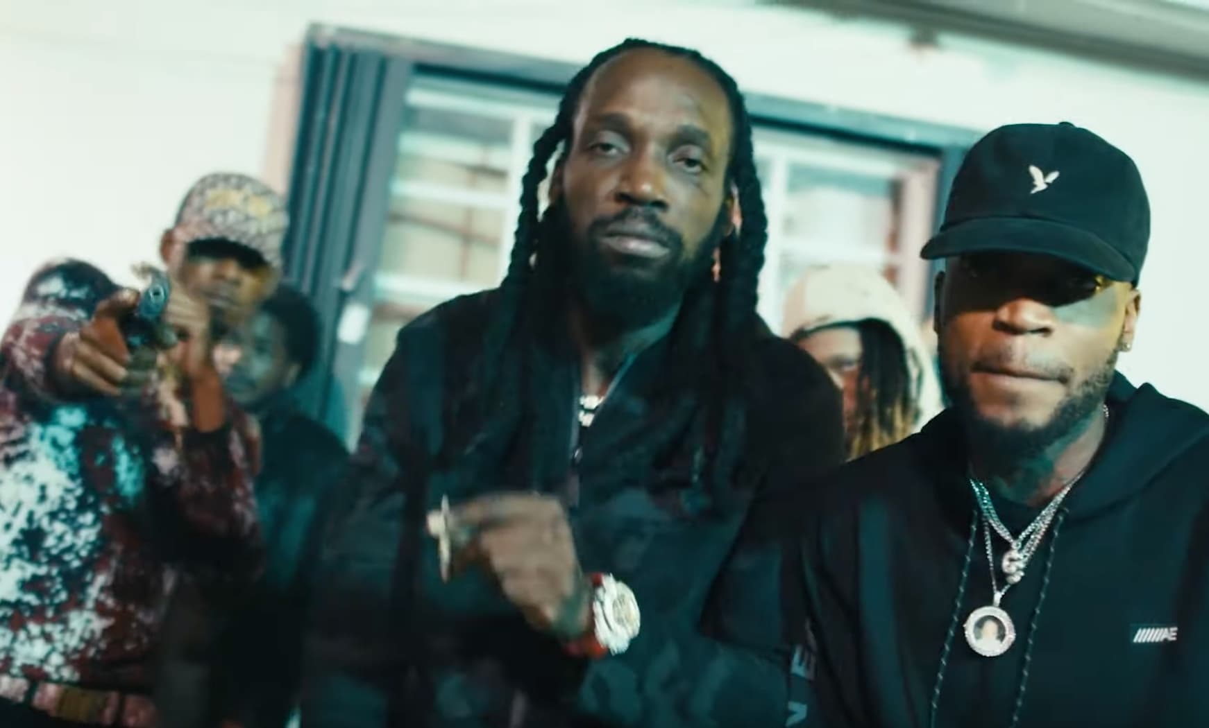 Mavado, IWaata and Black Shadow Trending In “Ready Fi Dem" Video Premiere