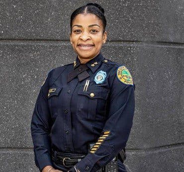1st Cuban American female officer worked in skirt, heels