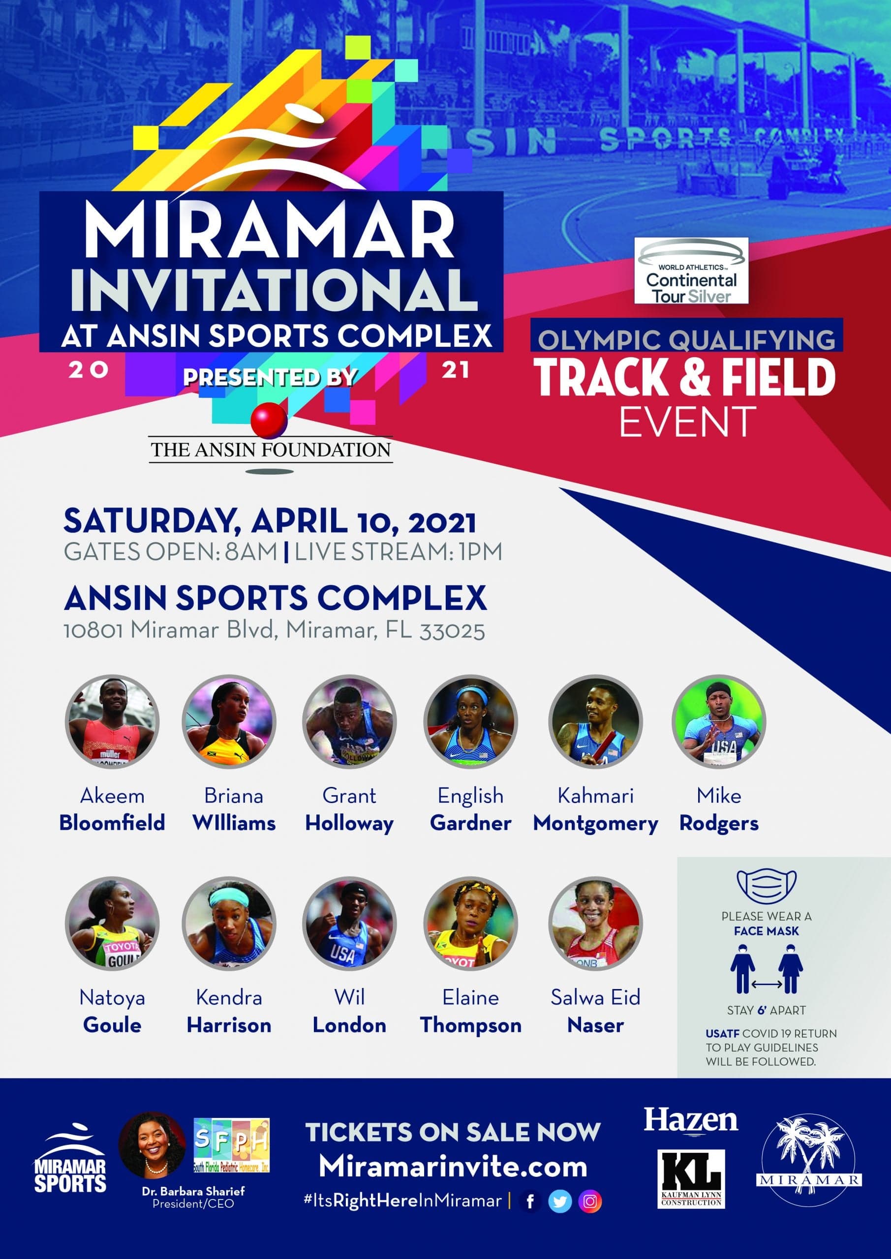 Jamaican Athletes Briana Williams, Elaine Thompson & Natoya Goule to Participate in Miramar Invitational