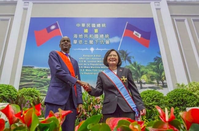 Haiti’s president begins official visit to Taiwan
