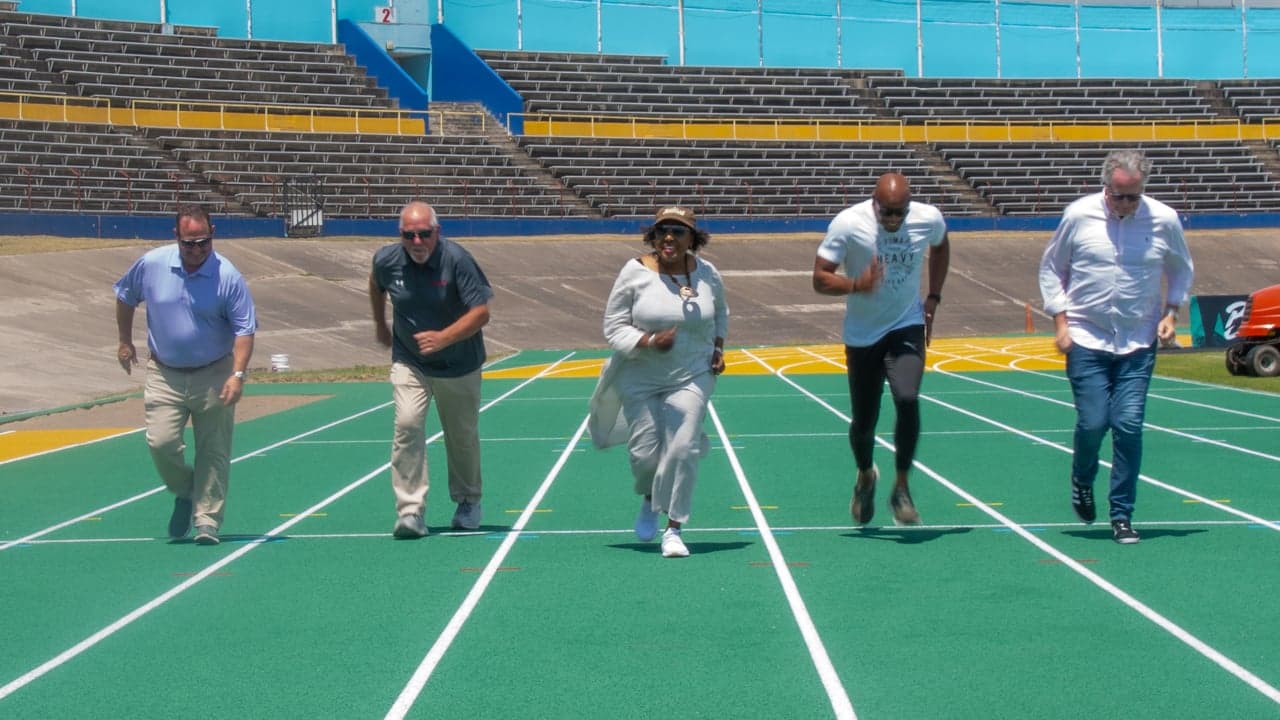 Newly resurfaced National Stadium track upholds elite standards, says Minister Grange
