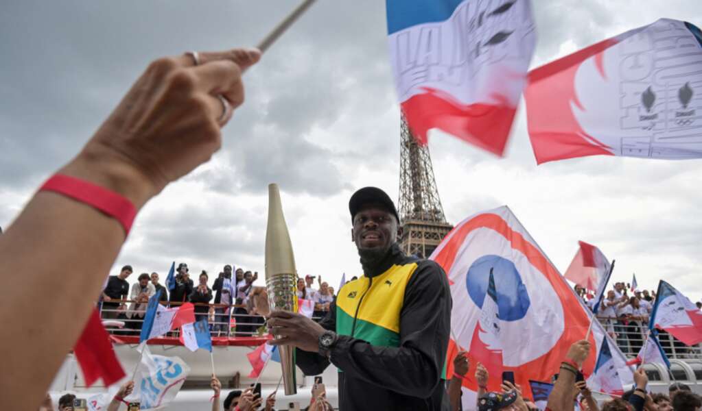 Usain Bolt unveils Paris 2024 Olympic and Paralympic Torch