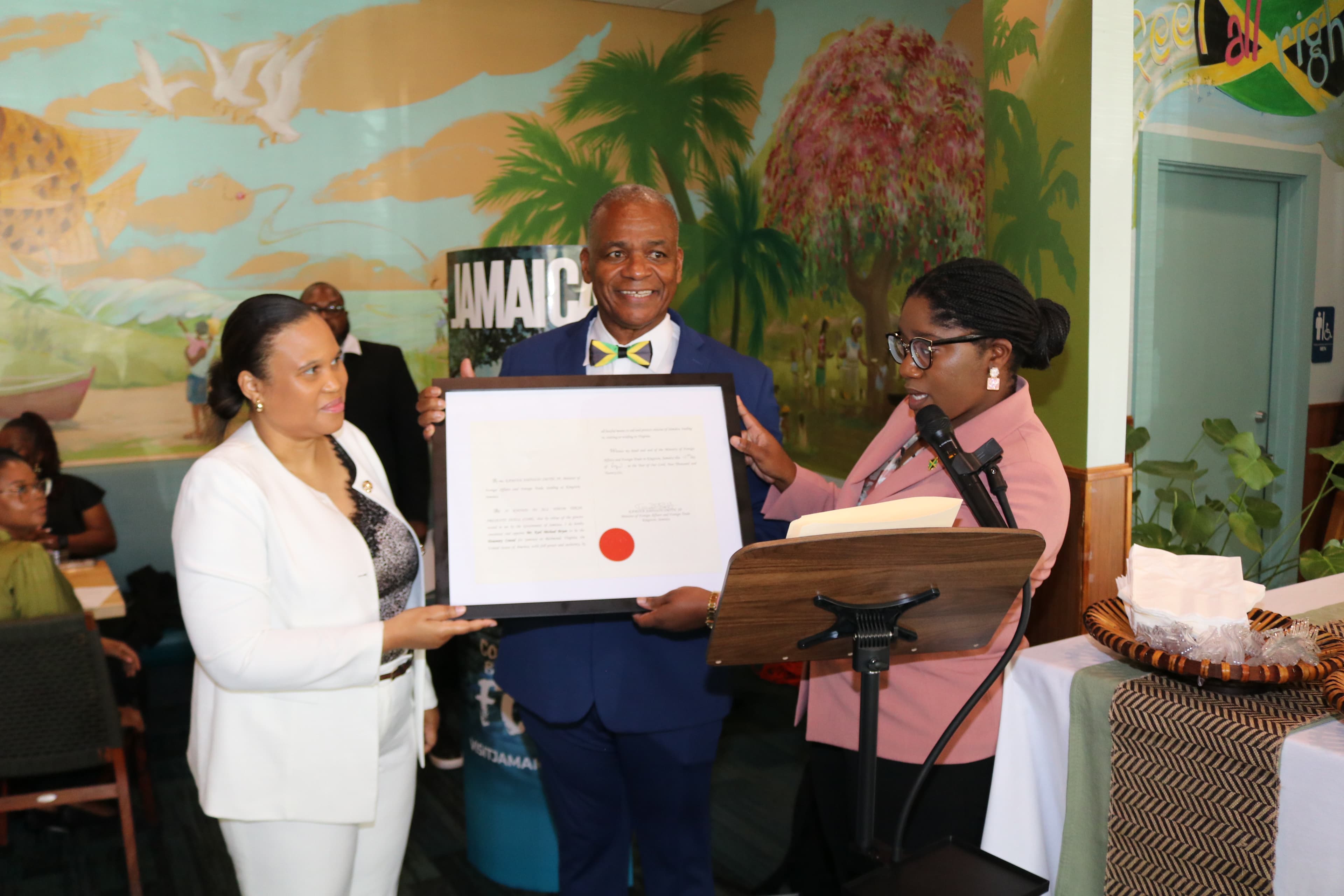 Karl Bryan installed as Jamaica’s honorary consul in Richmond