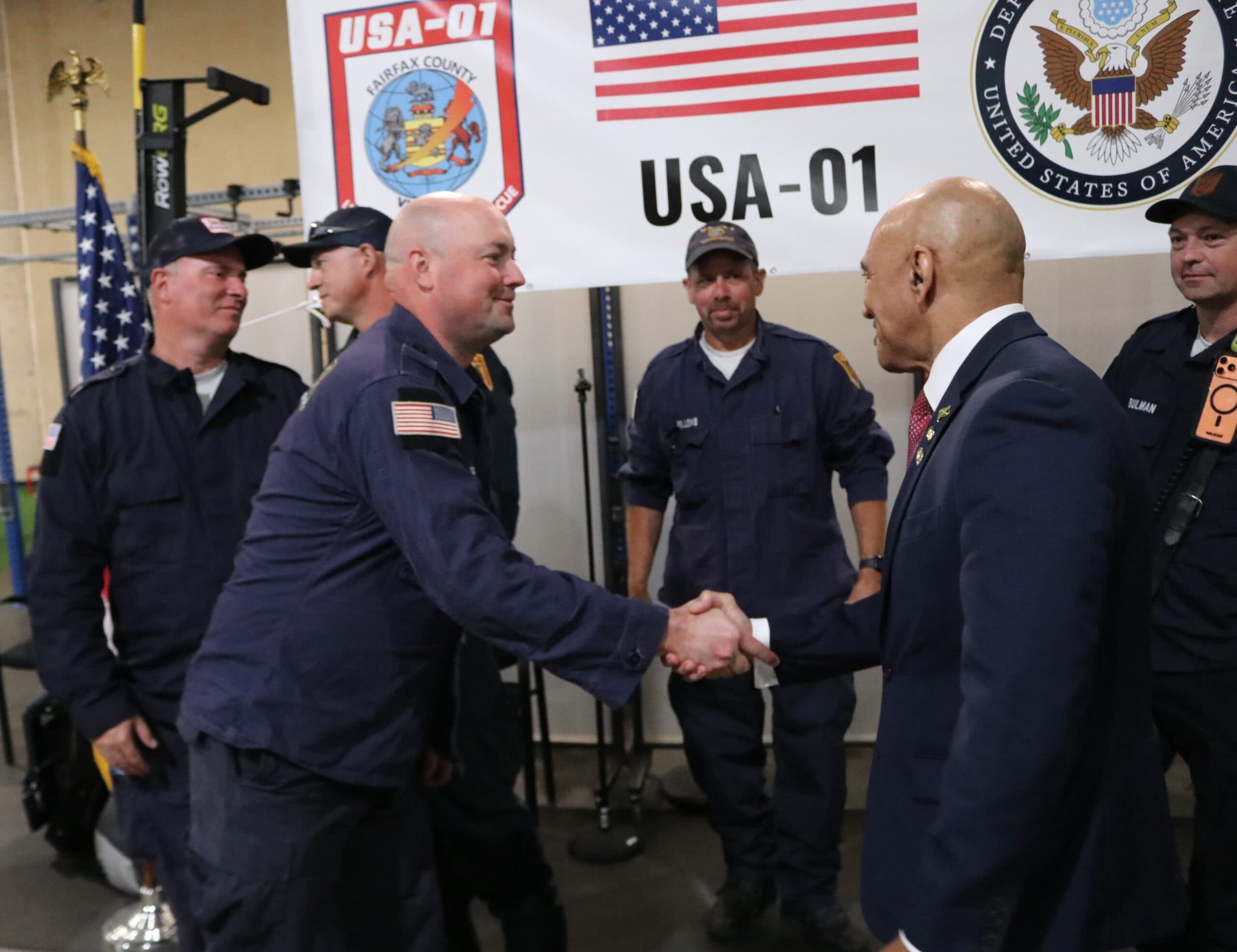 Jamaica honors Fairfax County Rescue Team for lifesaving efforts after Hurricane Melissa