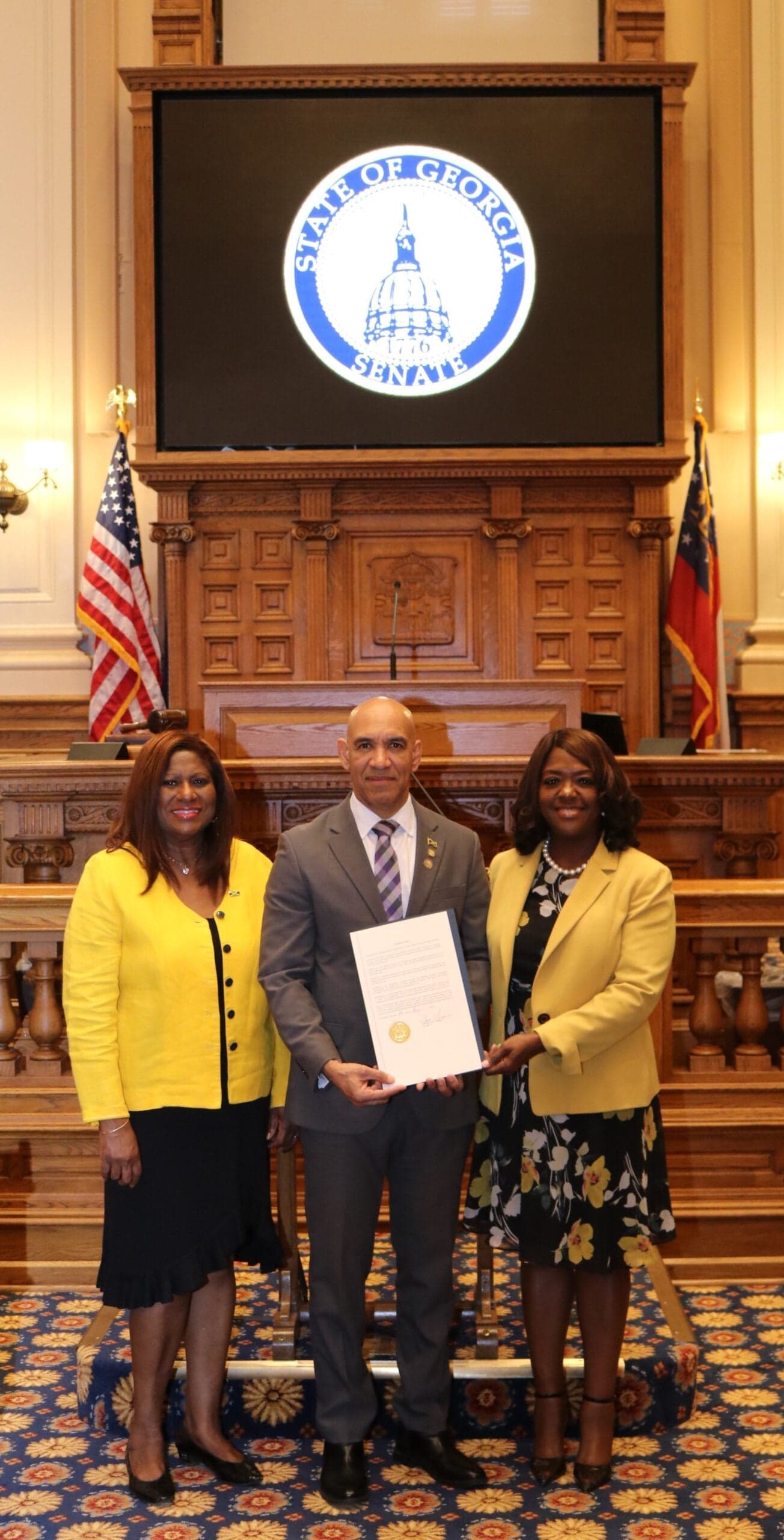 Honoring the Jamaican Ambassador: Georgia State Senate lauds diaspora strength and expanding partnership