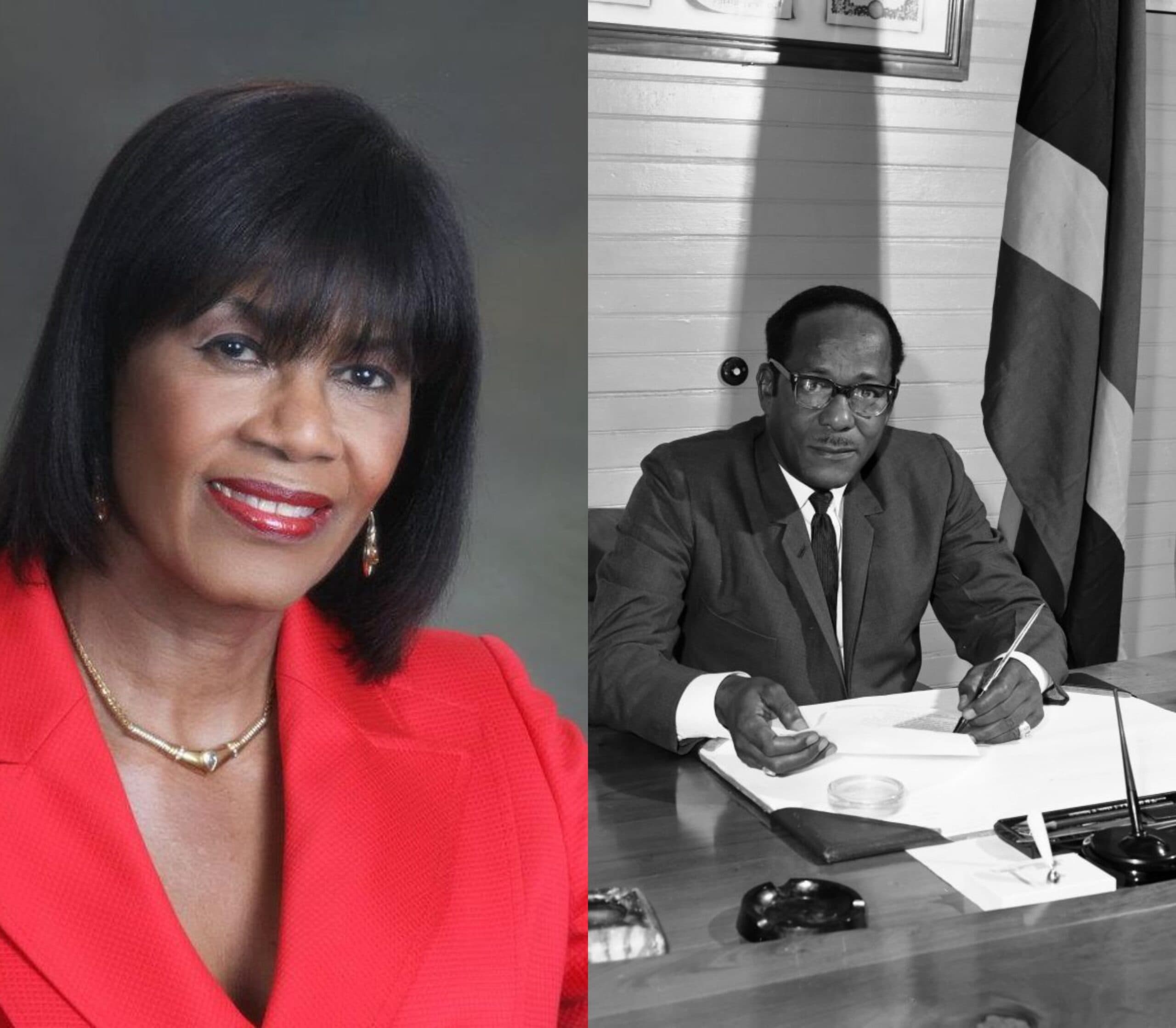 Jamaican gov't buildings to be renamed in honor of Portia Simpson Miller, Lynden Newland