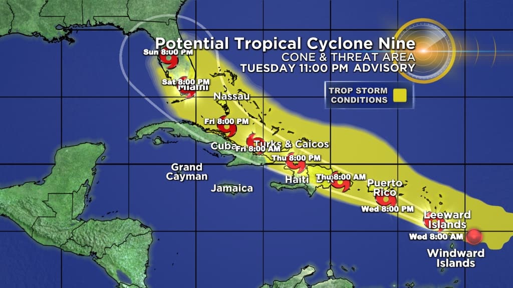 Broward County May Close COVID-19 Testing Sites If Tropical Cyclone Nine Develops