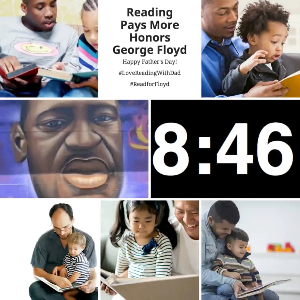 Florida Non-Profit Asks Dads to Honor The Memory of George Floyd This Fathers' Day with an 8 Minutes 46 Second Reading With Children Challenge