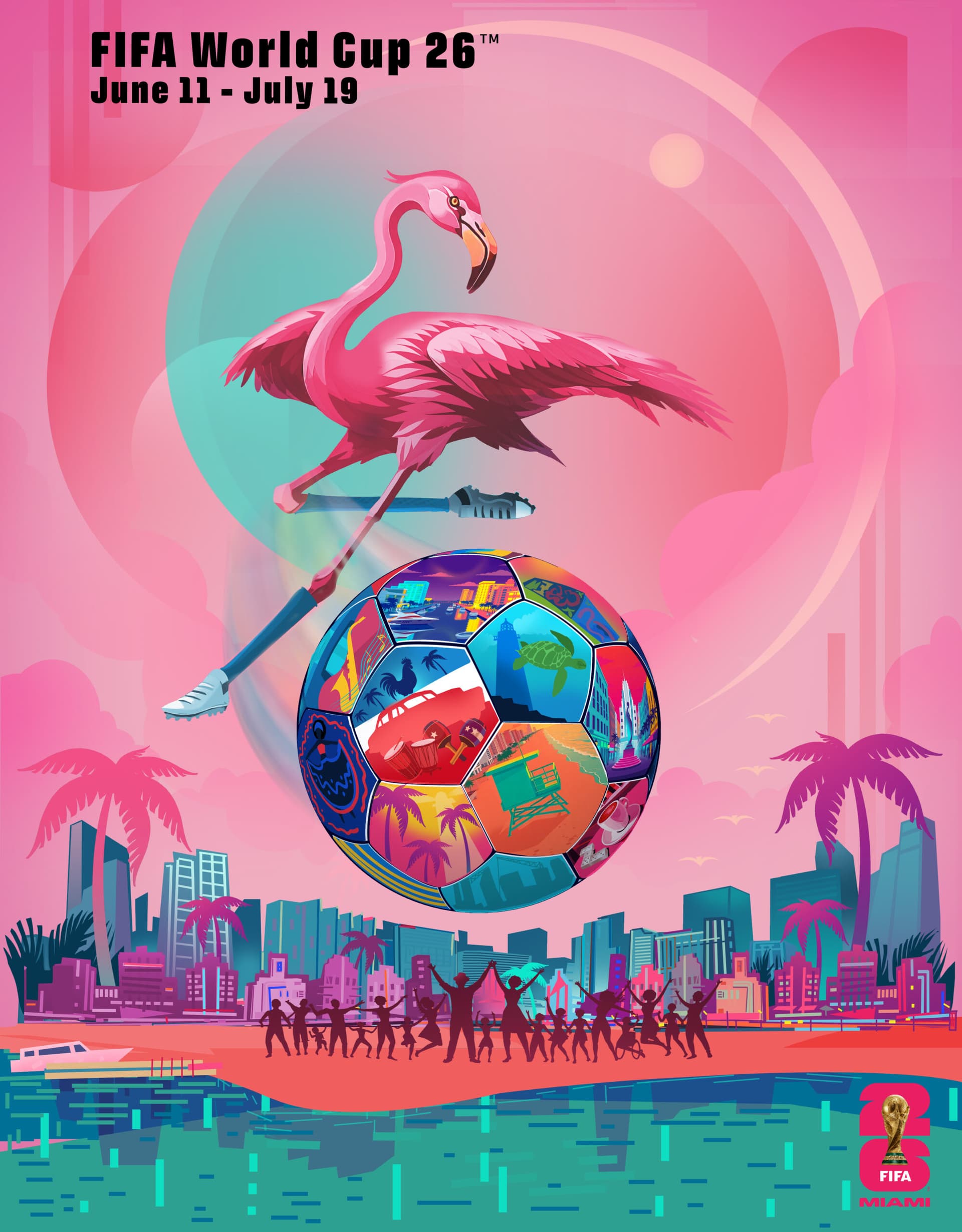 Miami unveils official FIFA World Cup 26 host city poster