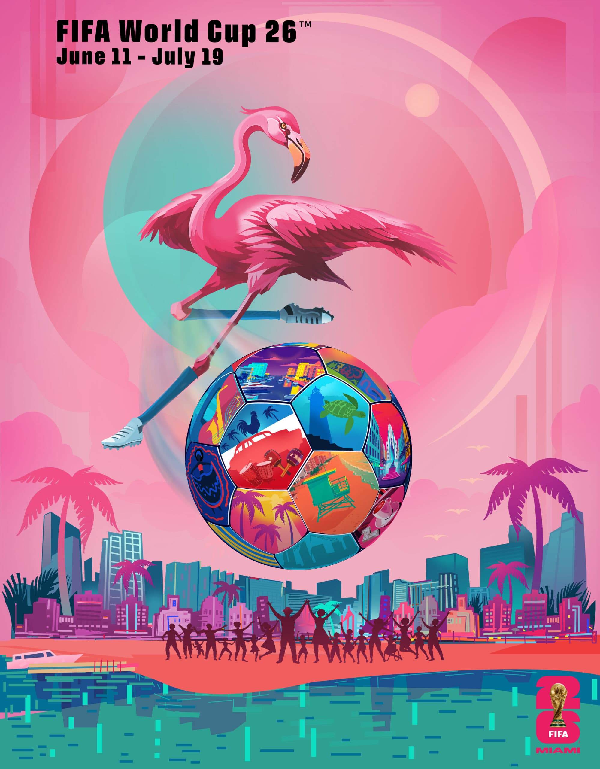 Miami unveils official FIFA World Cup 26 host city poster