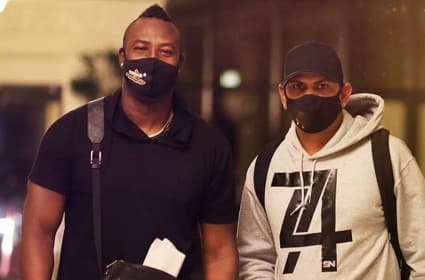 West Indies Stars Russell, Narine Arrive to Join KKR