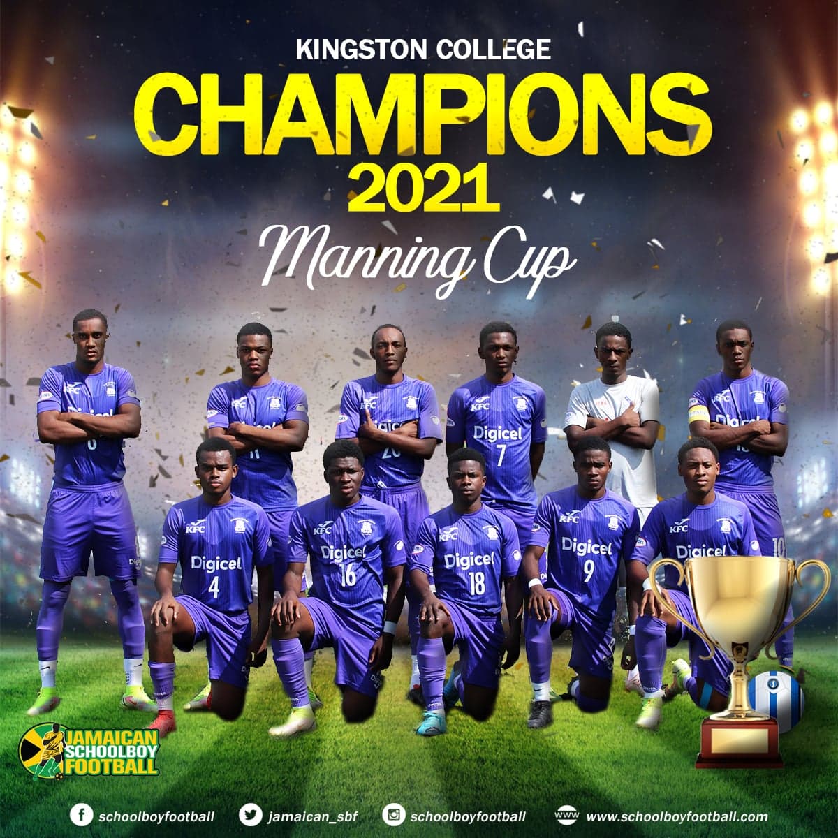 Kingston College Claimed 16th Lien on Manning Cup Football Title