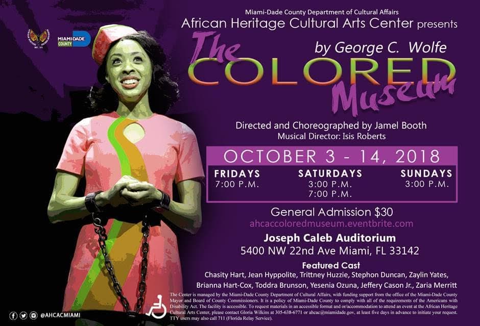 African Heritage Cultural Arts Center Presents THE COLORED MUSEUM by George C. Wolfe