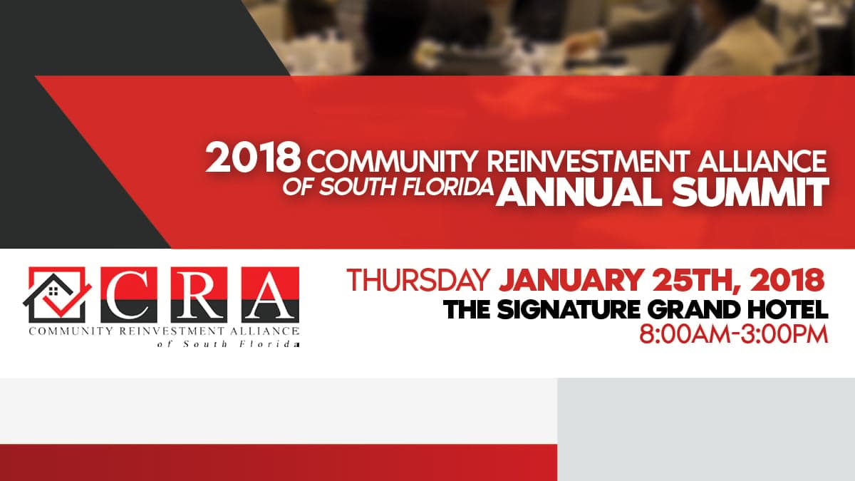 Third Annual South Florida Community Reinvestment Summit Jan 25