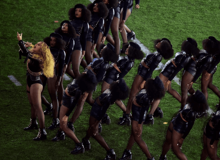 Beyoncé pays tribute to Black Panthers during halftime performance