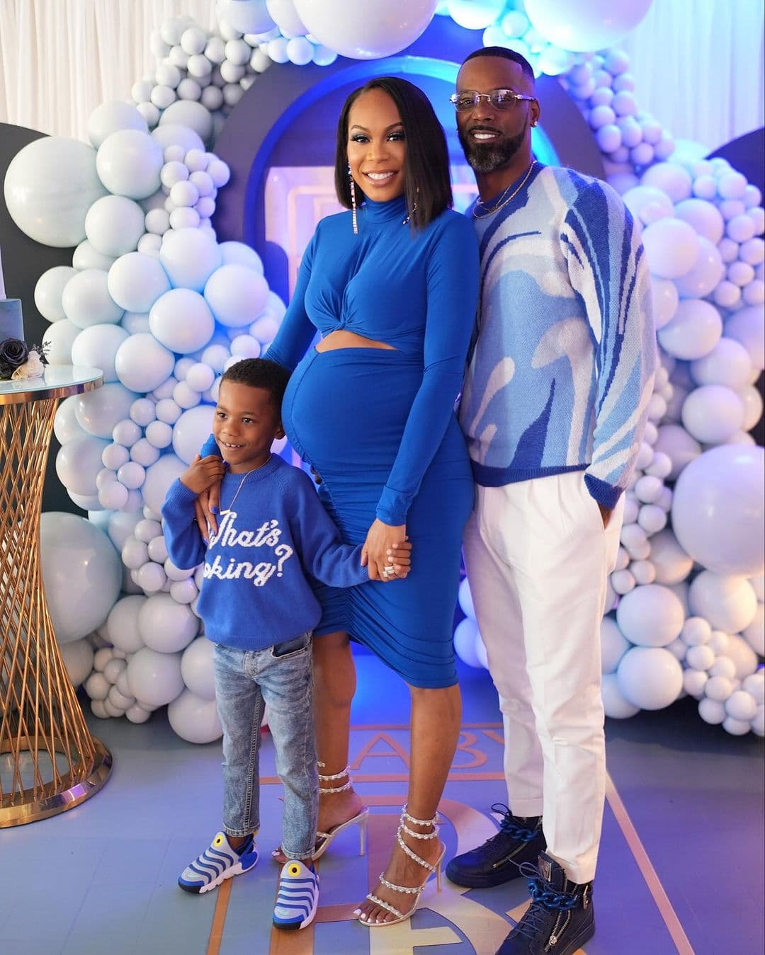 Sanya Richards-Ross celebrates the arrival of second son