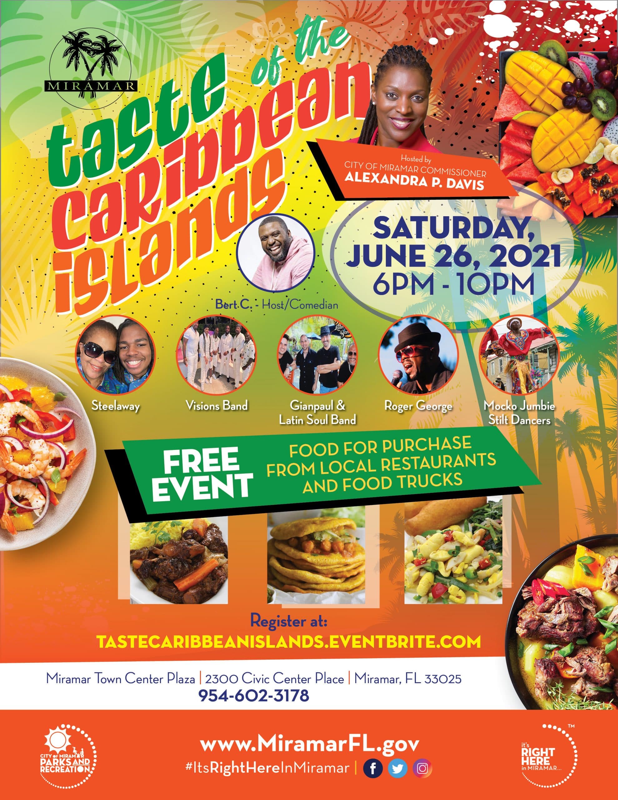 Miramar to Host 'Taste of the Caribbean Islands' on June 26