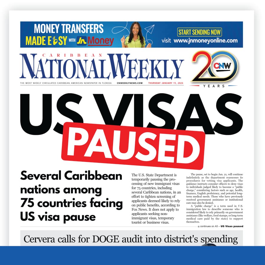 Caribbean National Weekly January 15, 2026