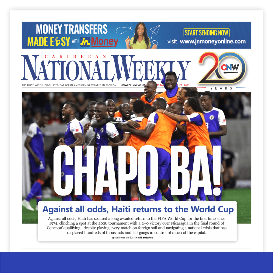 Caribbean National Weekly November 20, 2025