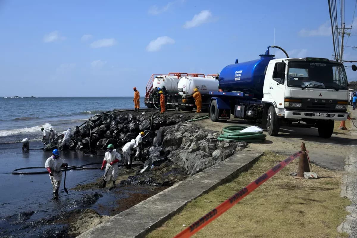 Guyanese businessman denies involvement in Tobago oil spill