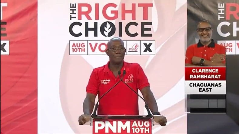 Trinidad PM Hints at Only CARICOM Observing August 10 Elections