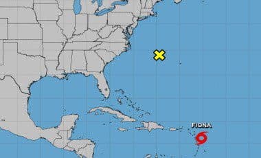 Tropical Storm Fiona nears Guadeloupe