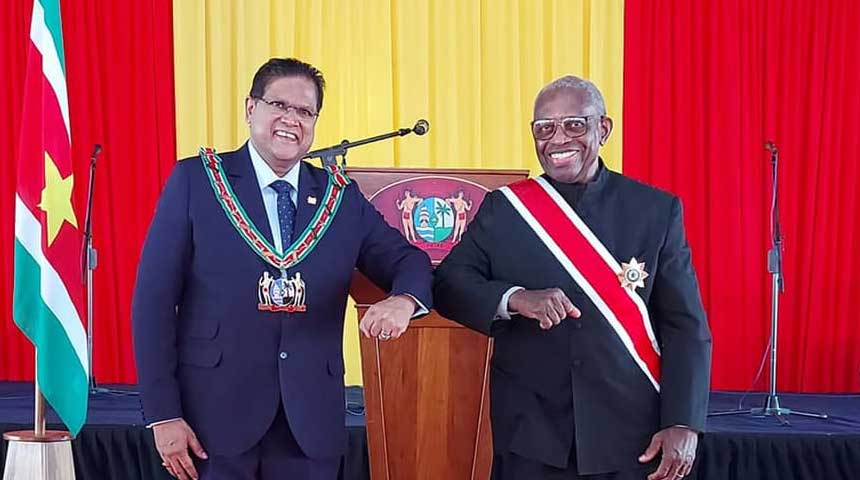 Former Suriname President Receives Country’s Highest Award