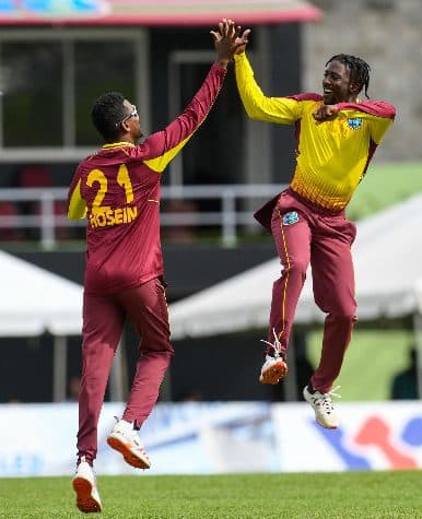 Hosein’s stellar performance seals massive victory for West Indies against Uganda
