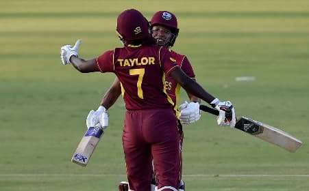 Taylor Hundred Inspires West Indies Clean Sweep