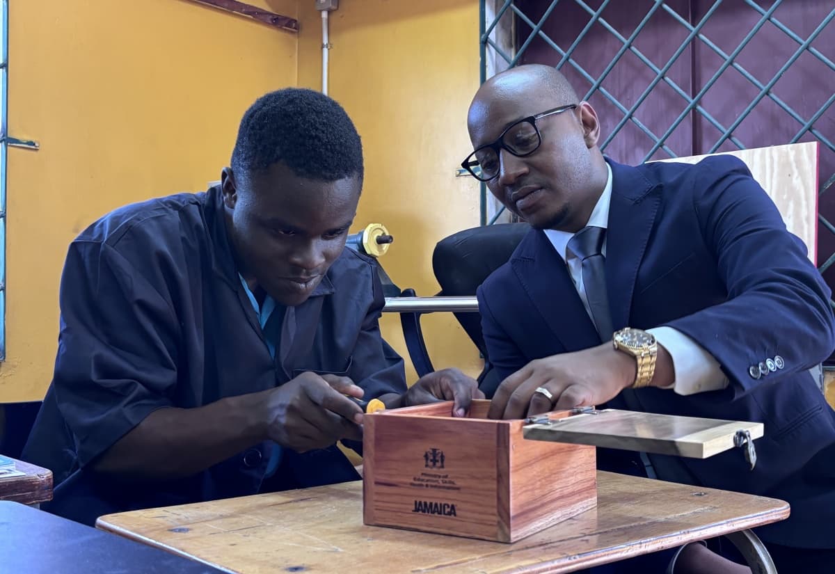 St. Lucia minister visits Windsor School of Special Education in Jamaica