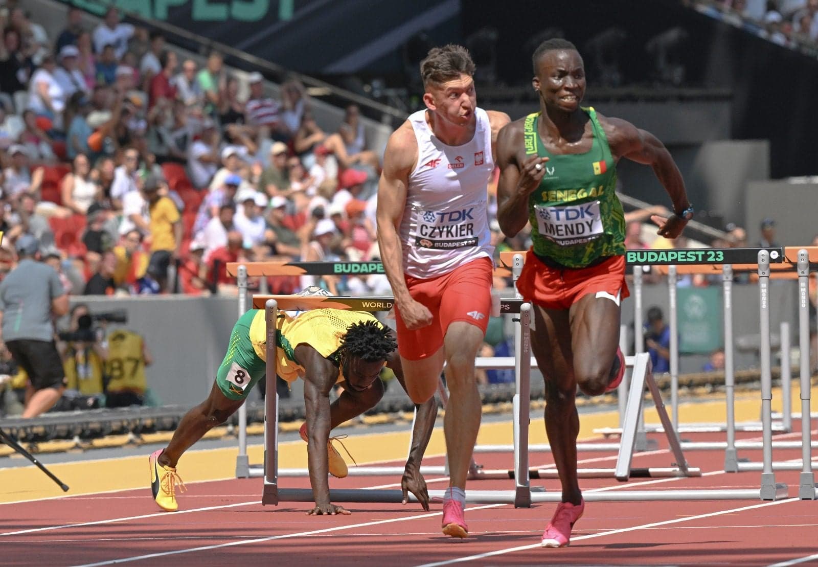 Broadbell Crashes Out of Sprint Hurdles - But Many Caribbean Athletes Make Progress at World Champs