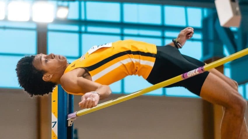 Jamaican Southern Miss junior Zayne Palomino soars to victory in high jump at Crimson Tide Invitational