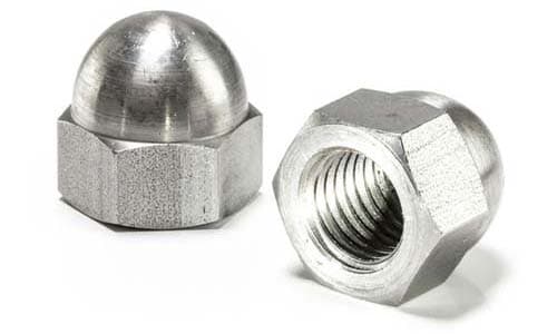 What acorn nuts do and where they are commonly used