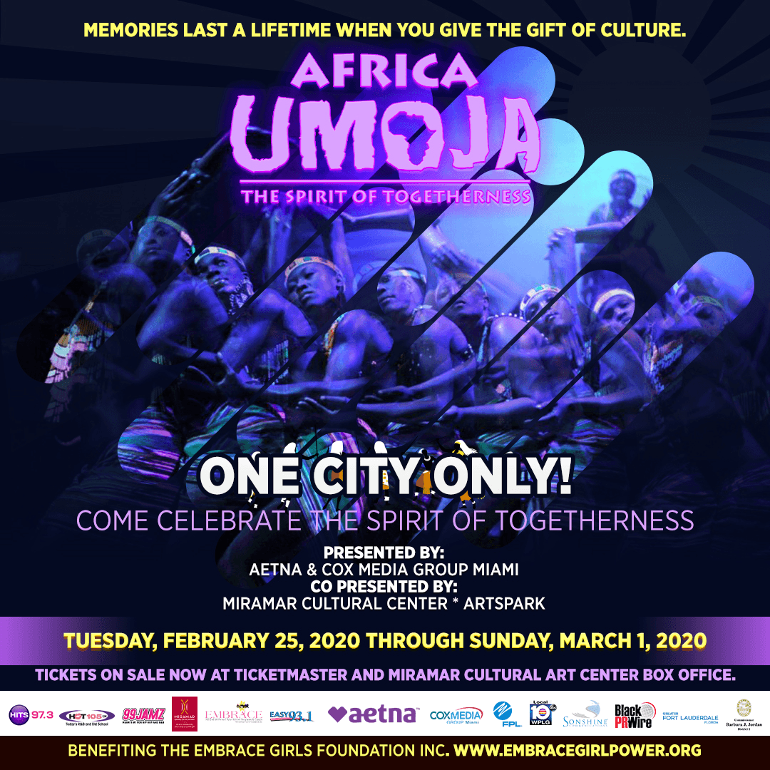 Africa Umoja Comes to the Miramar Cultural Center February 25 - March 1